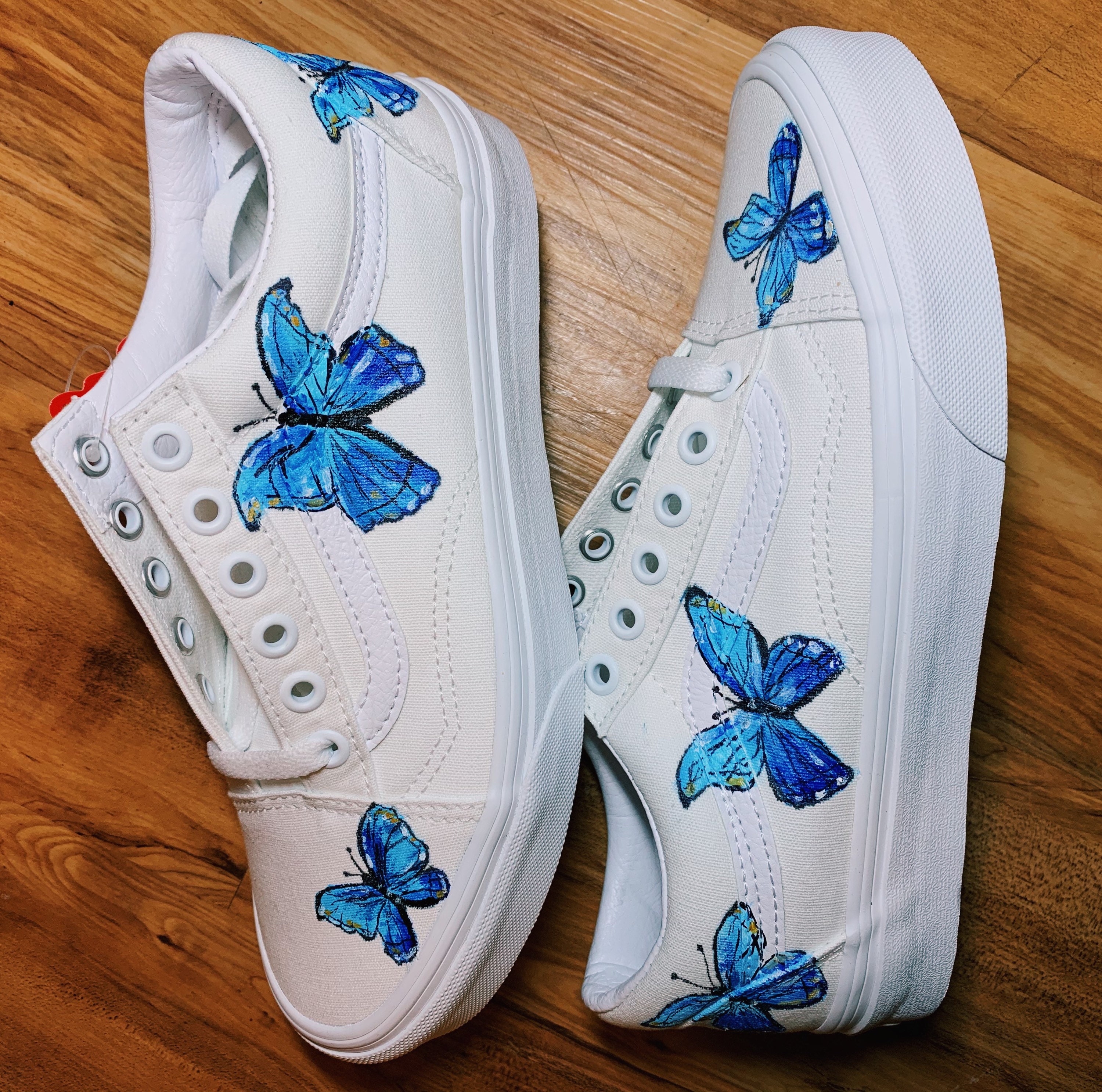 vans blue butterfly
