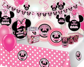 Minnie Mouse Pinks ULTIMATE Party Supplies Pack