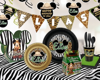Mickey Mouse Safari Birthday Party ULTIMATE Party Supplies Pack