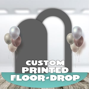 Custom Print, Your Theme Vinyl Floor-Drop, 72x36 inches, 6 feet wide half circle, party floor mat, floor covering backdrop mat