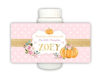 Little Pumpkin Party Bubbles Party Favors, Set of 12