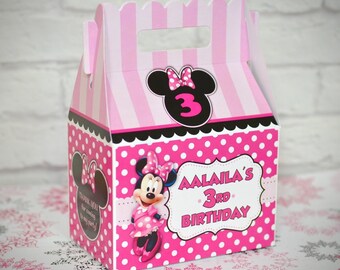 4 Pack Minnie Mouse Party Favor Sticker Boxes 4 Pack Minnie Mouse Party Favor Sticker Boxes
