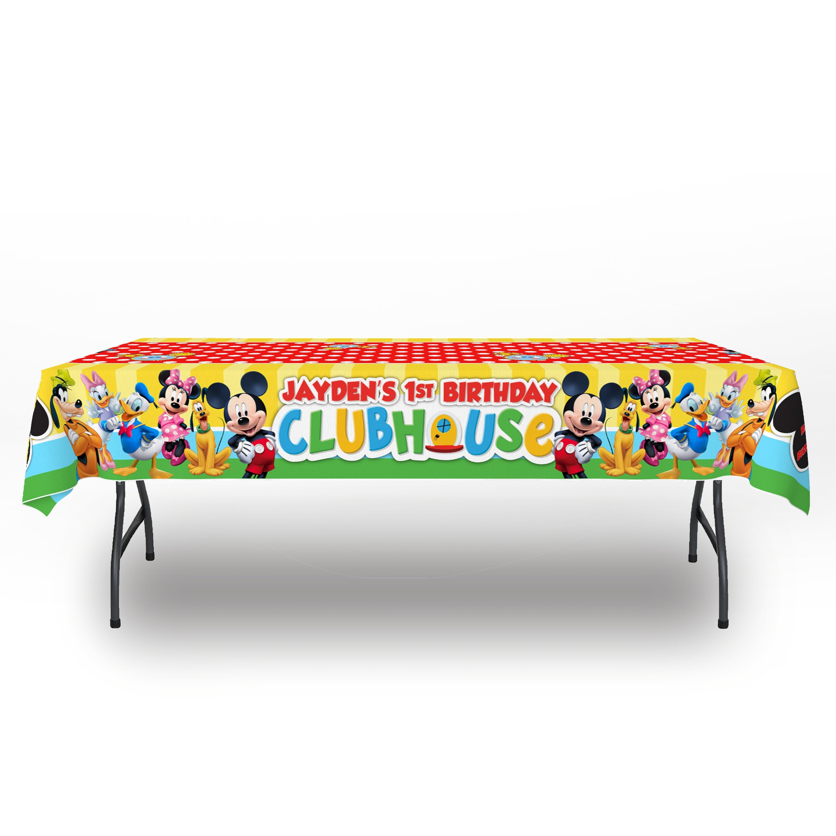 Mickey mouse clubhouse personalized custom table cover
