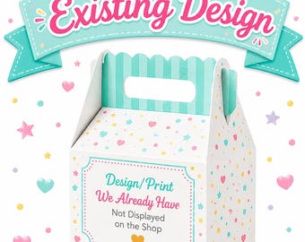 Existing Theme Gable Favor boxes, 8 count