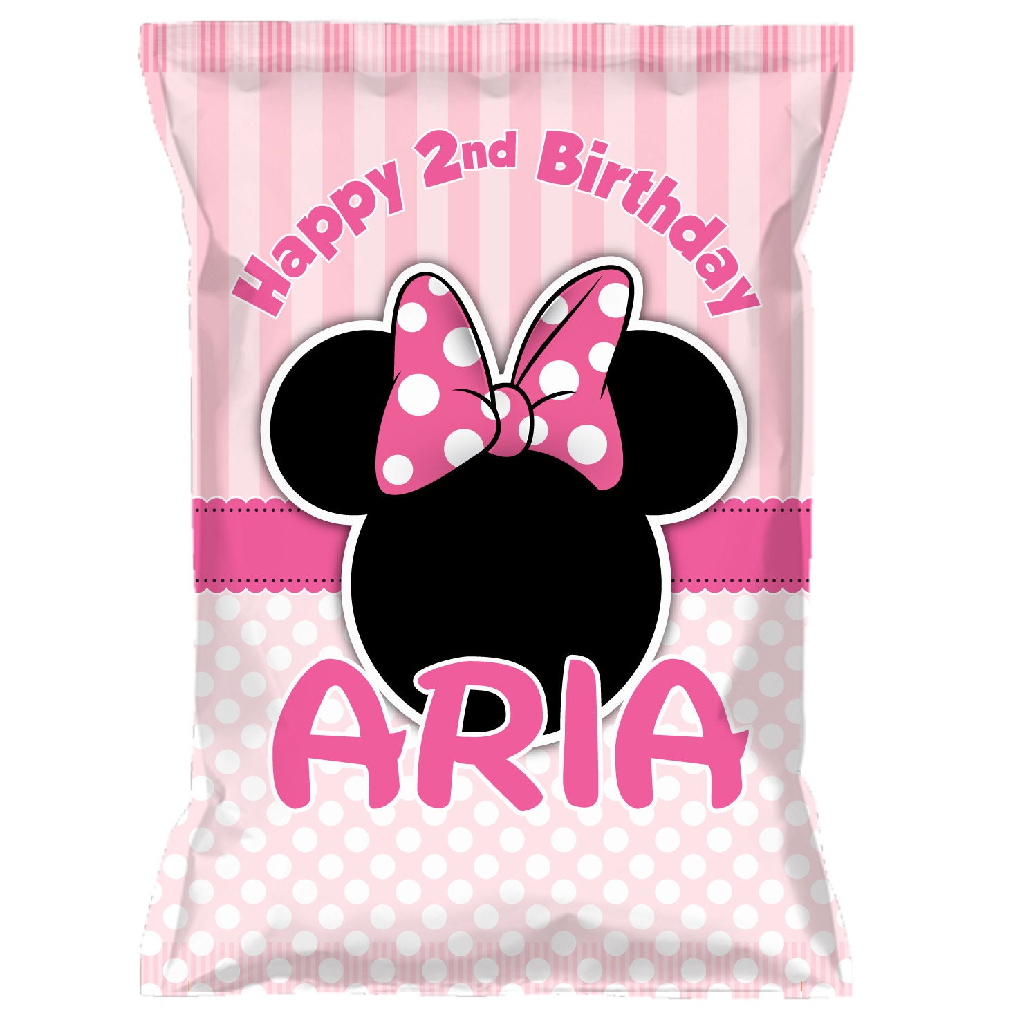 Mickey Mouse & Minnie Mouse themed Chip Bag 🥰🤫 * * Templates availab