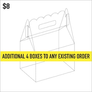 Gable favor boxes add four - add this listing to your cart for 4 additional boxes to any existing quantity of our gable favor boxes