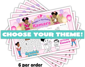 Benutzerdefinierte Themenanfrage, Made to Order Personalisierte Tischsets, 6 Graf