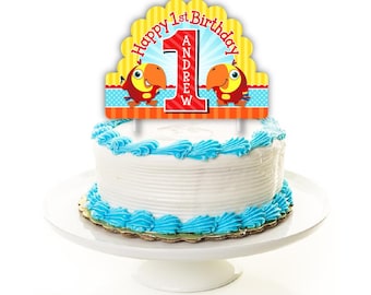 VocabuLarry Birthday Personalized Cake Topper