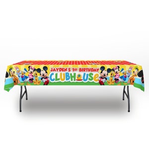 Mickey Mouse Clubhouse PERSONALIZED Custom Table Cover