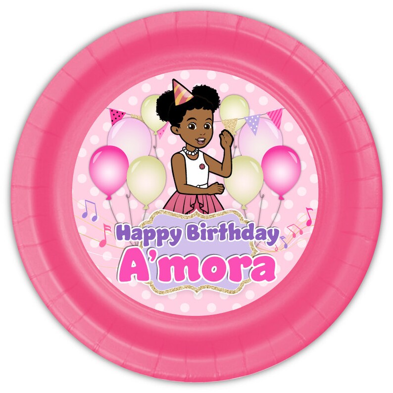 Gracies Corner Birthday Party Personalized Meal Plates Pack Etsy