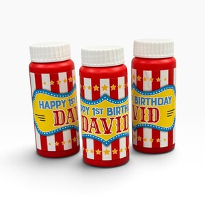 Carnival Circus Big Top Bubbles Party Favors, Set of 12