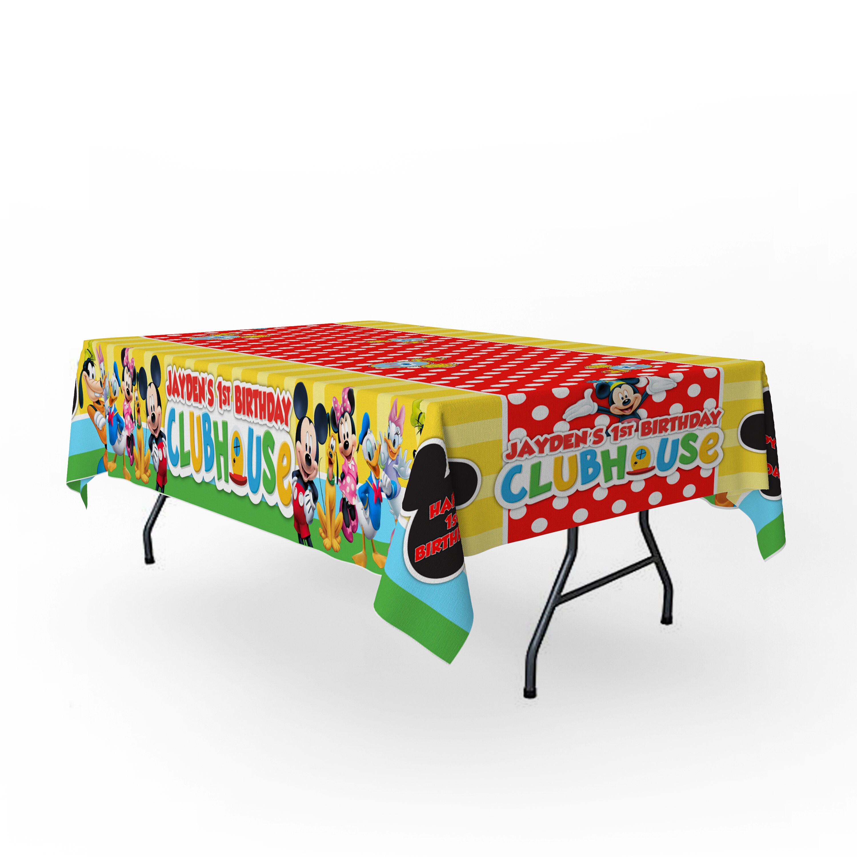 Mickey Mouse Clubhouse PERSONALIZED Custom Table Cover Etsy