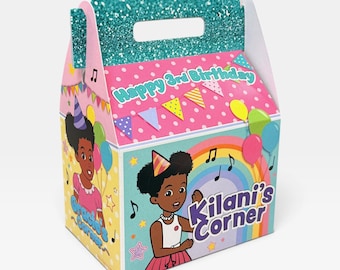 Gracie’s Corner Rainbow Favor Boxes: Party Goodie Bags, Set of 8