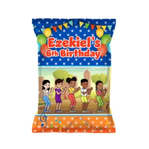 Gracie&#39;s Corner Birthday Boy Chip Bags: Custom Party Favors, Set of 12