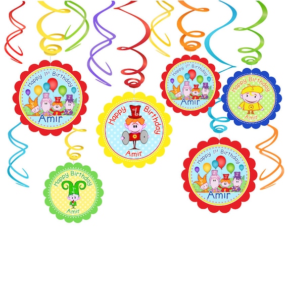 Notekins Babyfirst Tv Personalized Dangler Decorations Etsy