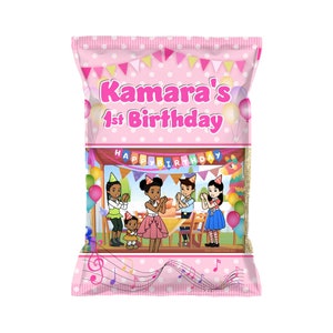 Gracie&#39;s Corner Birthday Party Chip Bags: Custom Snack Pouches, Set of 12
