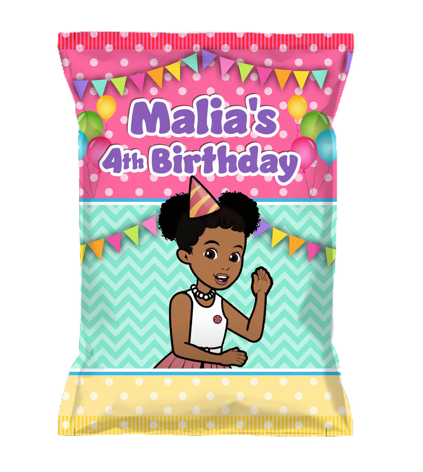 Gracie's Corner Party Custom Chip Bags Snack Bags Etsy UK