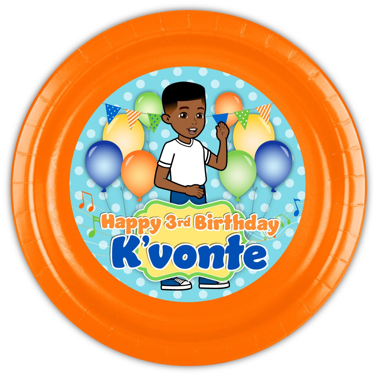 Gracies Corner Birthday Party Personalized Meal Plates Pack Etsy