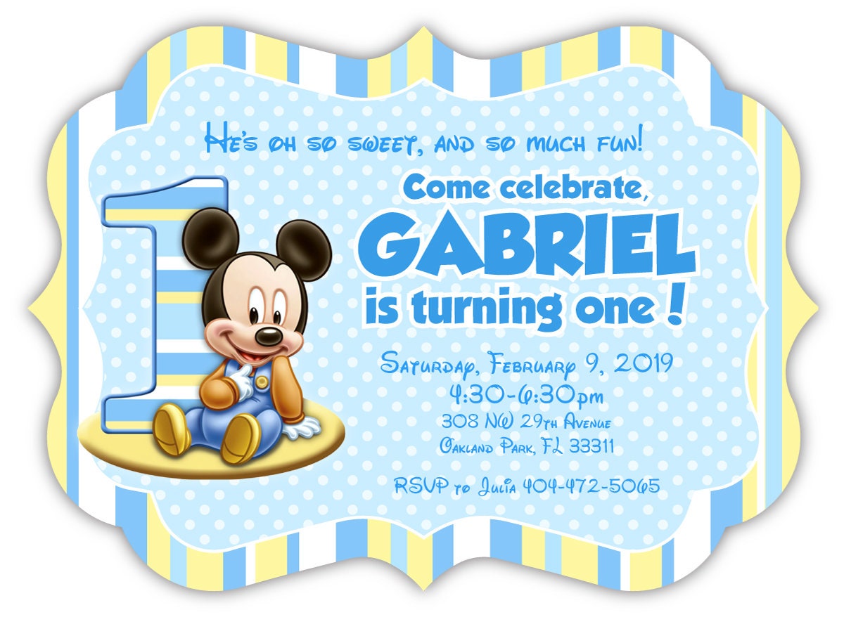 baby-mickey-mouse-first-birthday-invitation-die-cut-set-of-12-printed-invitations-etsy for Free Printable Mickey Mouse 1st Birthday Invitations Baby Mickey Mouse First Birthday Invitation Die Cut, Set of 12 PRINTED INVITATIONS - Etsy for Free Printable Mickey Mouse 1st Birthday Invitations