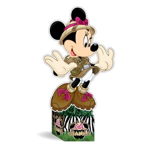 Minnie Mouse Jungle Safari Birthday Party Table Centerpiece