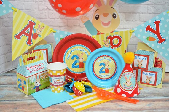 Harry The Bunny Babyfirst Tv Birthday Party Personalized Etsy