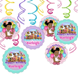 Gracie&#39;s corner party decorations personalized dangler swirls hanging decor