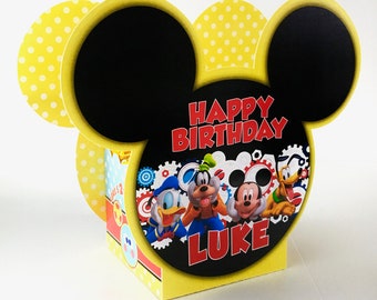 Mickey Mouse Clubhouse Birthday Personalized Table Centerpiece SET of TWO