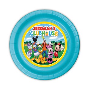 Mickey Mouse Clubhouse Personalized Cake and Dessert Plates, pack of 12