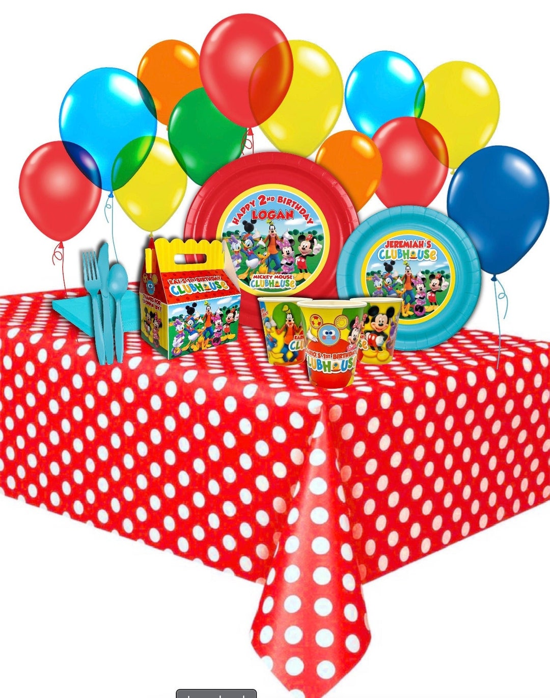 Mickey Mouse Clubhouse Birthday Party Basic Party Pack for 12 Guests - Etsy