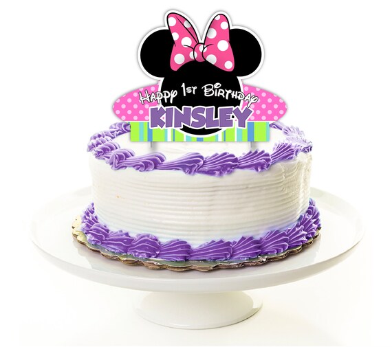 Printable Mickey Mouse Birthday Cake Topper. Custom Name & Age -   Portugal