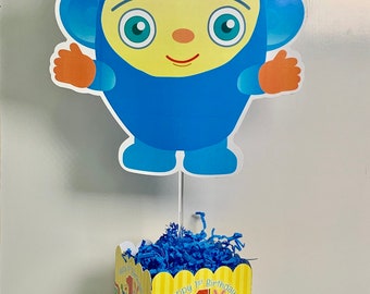 Peek-a-boo Babyfirsttv Birthday Personalized Table Centerpiece