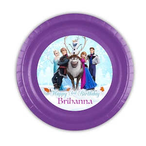 Frozen 2 Ice Princess Personalized Cake Plates, pack of 12
