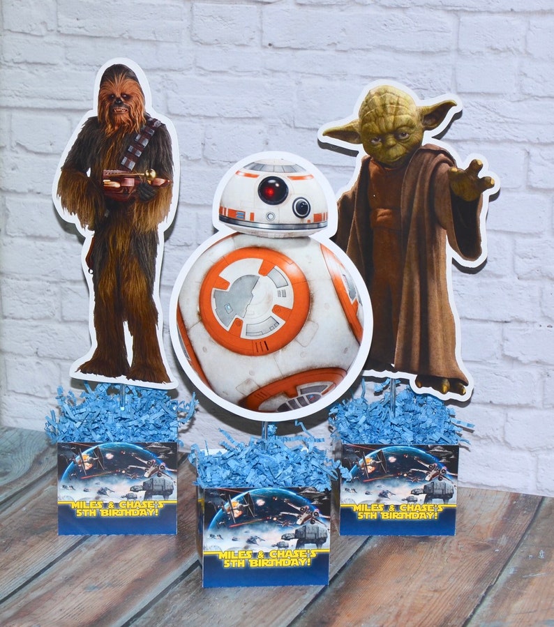 Star Wars Party Birthday Personalized Table Centerpiece image 1