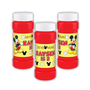 Mickey Mouse Clubhouse Oh TWO-dles Bubbles Party Favors, Set of 12