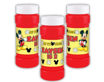 Mickey Mouse Clubhouse Oh TWO-dles Bubbles Party Favors, Set of 12