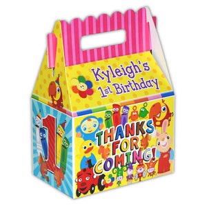 BabyFirst TV Birthday Party Favor Boxes: Personalized Gable Box, Pack of 8