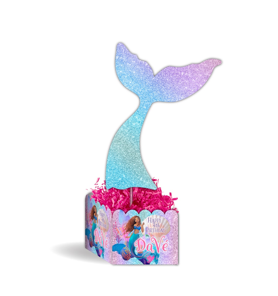 Little Mermaid 2023 Movie Birthday Party Personalized Table Centerpiece ...