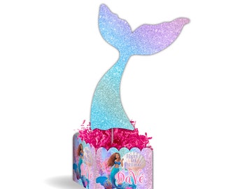 Little Mermaid 2023 Movie Birthday Party Personalized Table Centerpiece