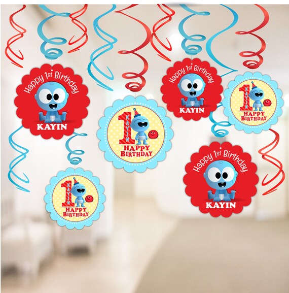 Babyfirst Tv Googoo Baby Personalized Dangler Decorations Etsy