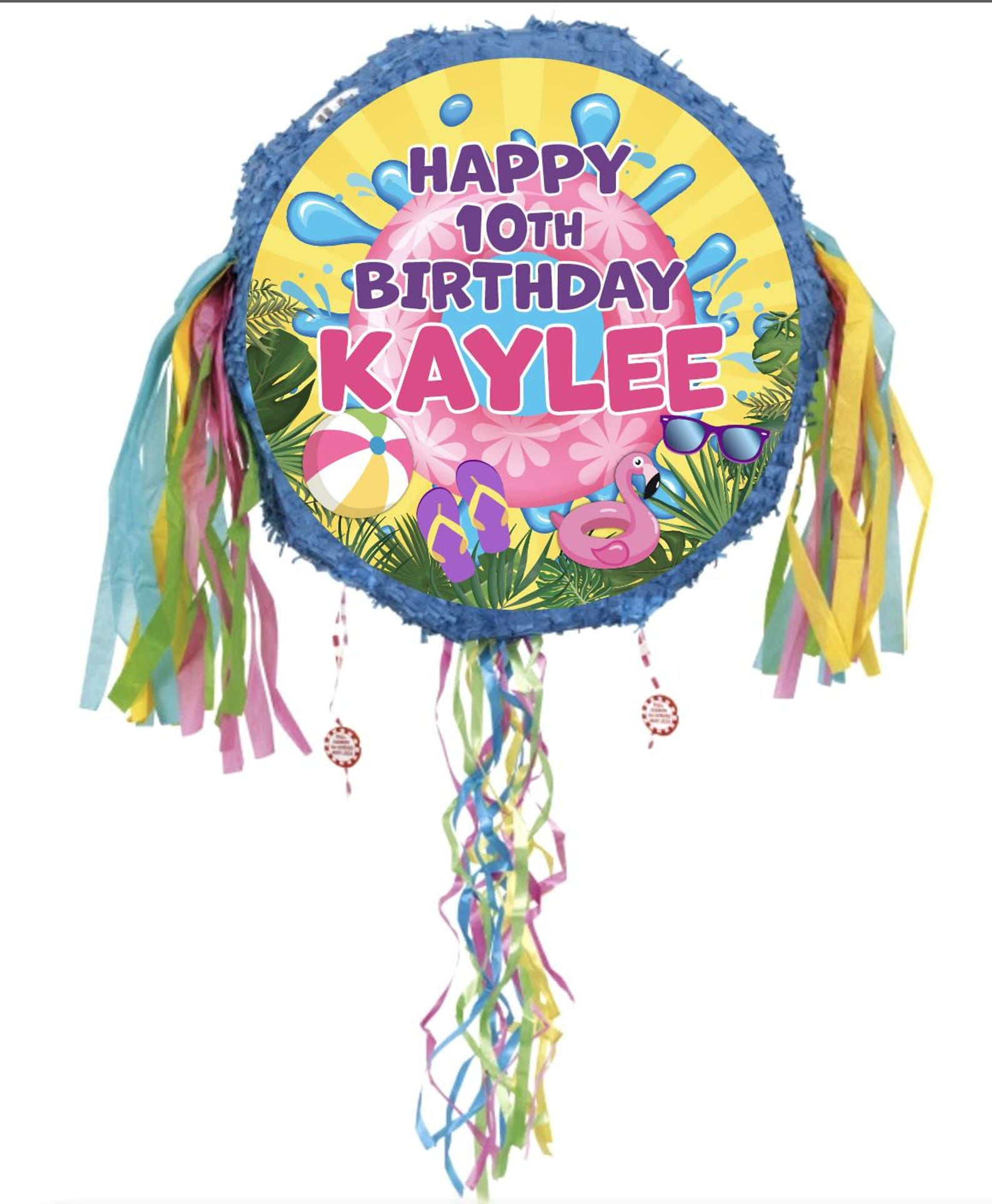 Pool Pinata Pool Party Piñata, Personalized Custom Made for Boy or Girl - Etsy