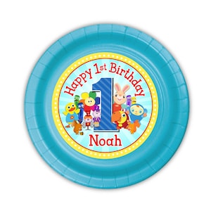 BabyFirst TV Birthday Party, Personalized Cake Plates, pack of 12