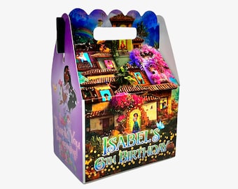 Encanto Party, ISABEL Personalized Gable Favor Boxes, pack of 8