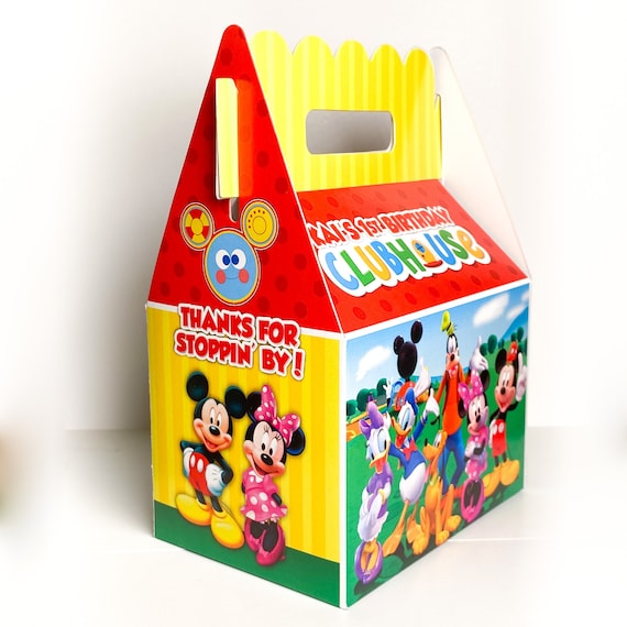 Mickey Mouse Birthday Cups, Mickey Mouse Party Box