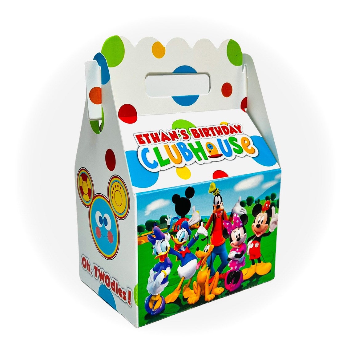 Mickey Mouse Clubhouse WHITE With Polka Dot Birthday Party - Etsy