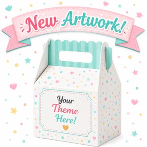 Individuell gestaltete Giebel-Gastgeschenkboxen