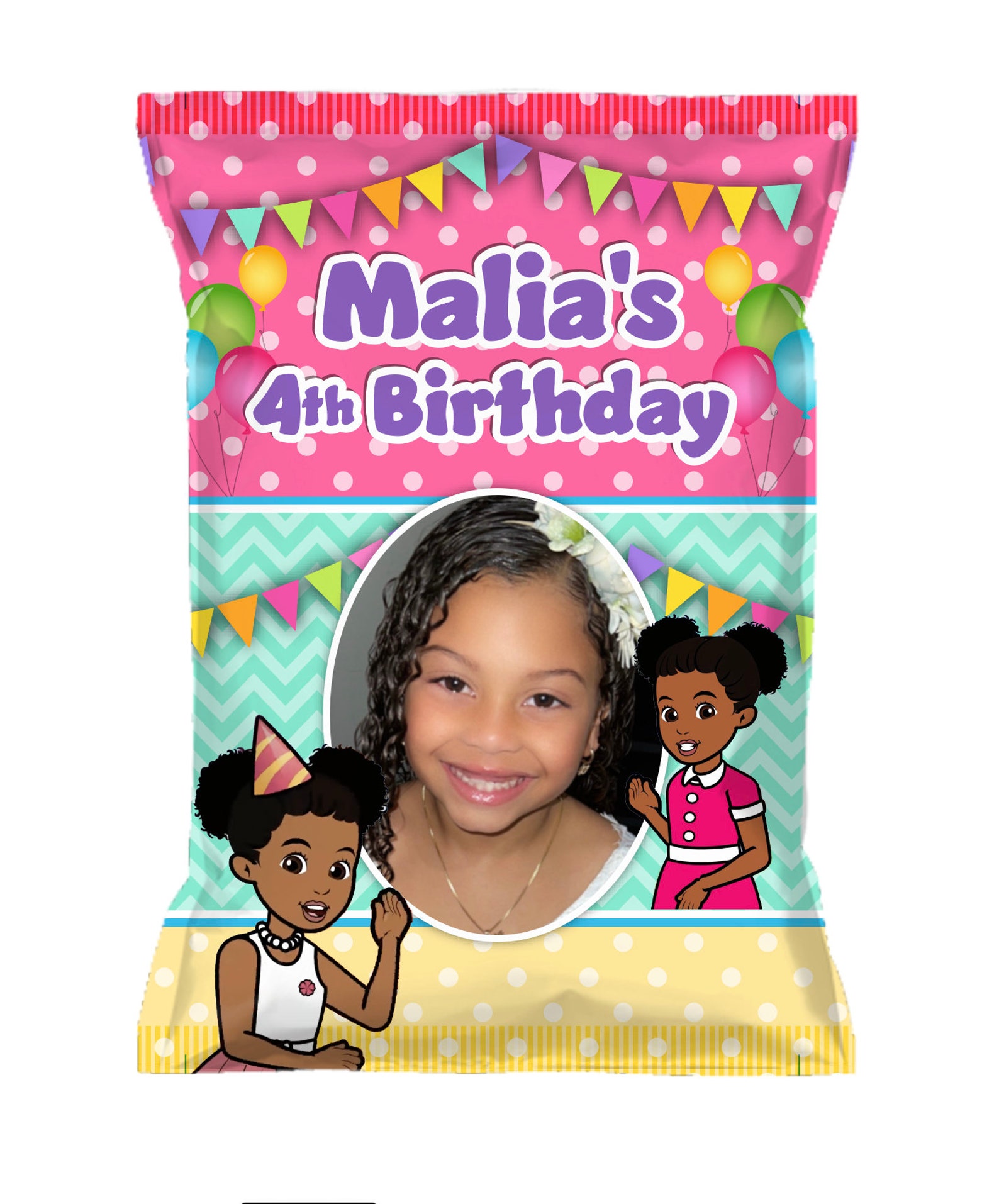 Gracie's Corner Party Custom Chip Bags Snack Bags Etsy UK