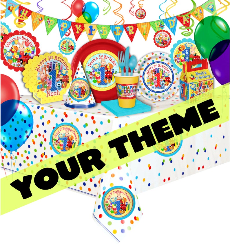 Custom Party Decorations
 ULTIMATE Custom Party Supplies Pack Request Your Theme Etsy