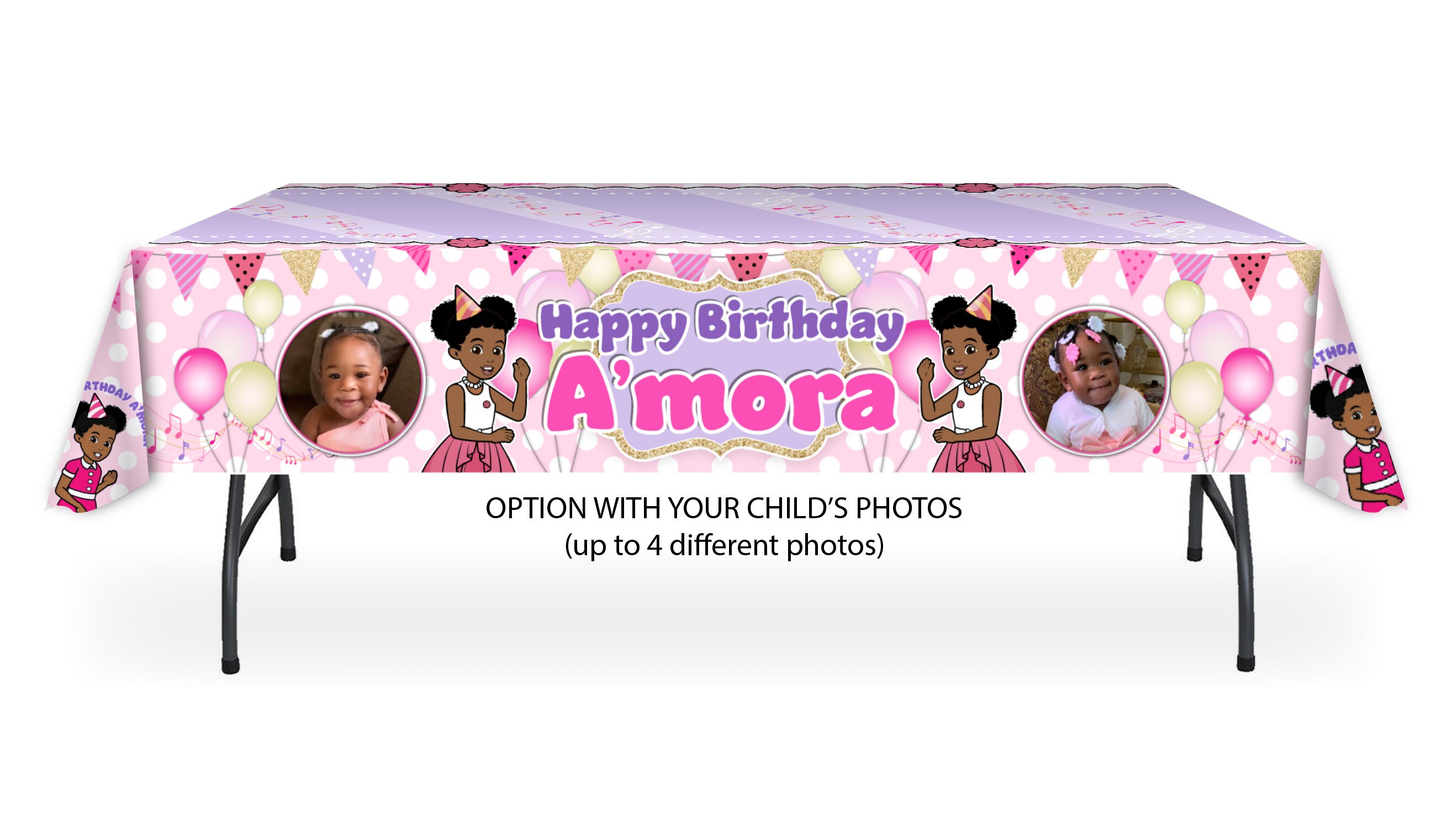 Gracie's Corner Party Tablecloth PERSONALIZED HEAVY Vinyl Etsy