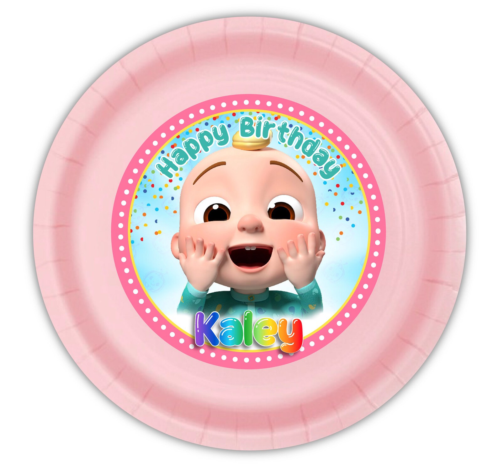 Party 12 Personalized Meal Plates Etsy