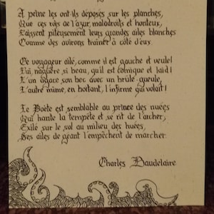 Poesia Poesia Illuminazione calligrafica con inchiostro cinese